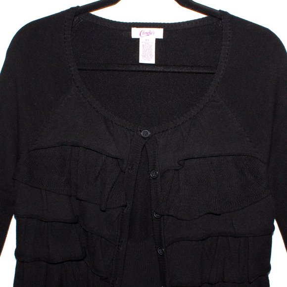 Candie's Vintage Y2K Ruffle Front Cardigan - Picture 6 of 16